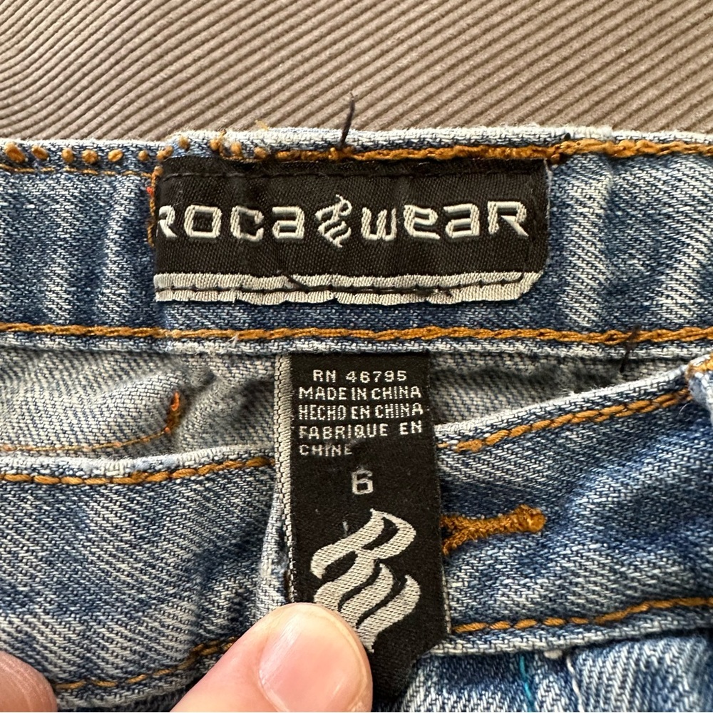 Lot Of 2 Rocawear Boys Jeans Straight Leg Original Fit Adjustable Waist Size 6 - Picture 11 of 13